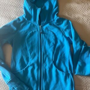 lululemon athletica Scuba Blue Hoodie size 8